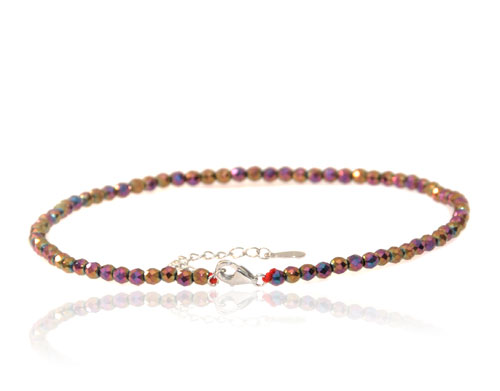 Hematite/Iridescent Blue